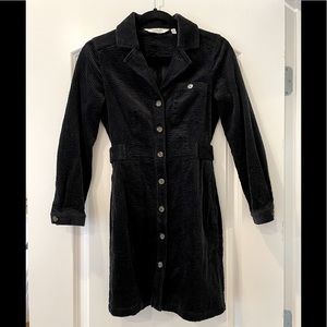 & Other Stories Corduroy Navy Dress